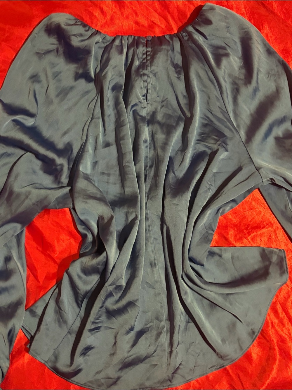 Women’s A-Line Pleated shirt in Bright Blue